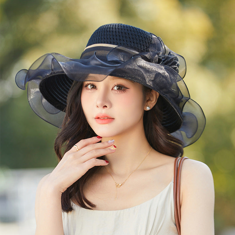 Elegant Flower Sunscreen Hat