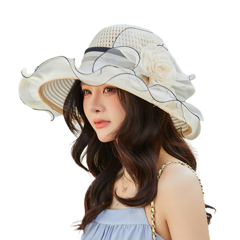 Elegant Flower Sunscreen Hat