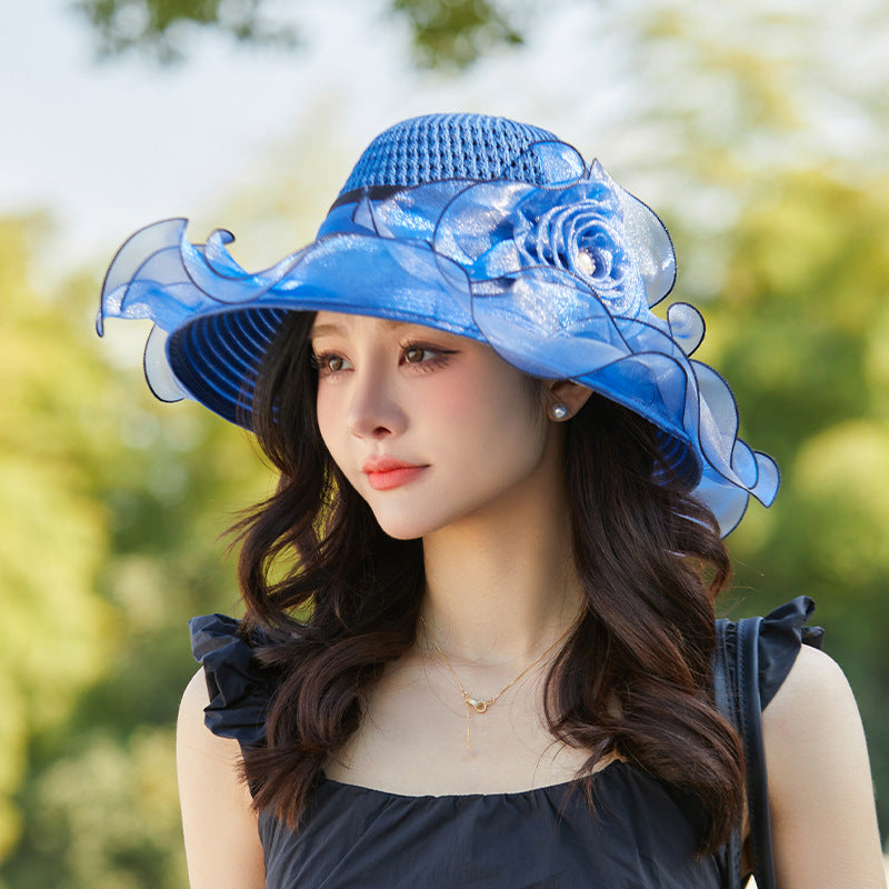 Elegant Flower Sunscreen Hat
