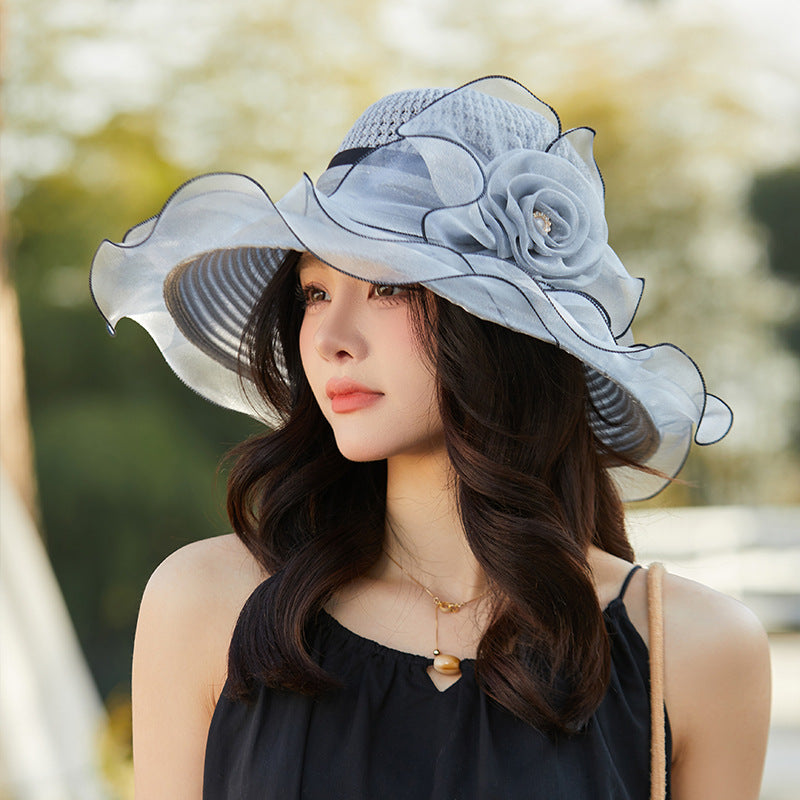 Elegant Flower Sunscreen Hat