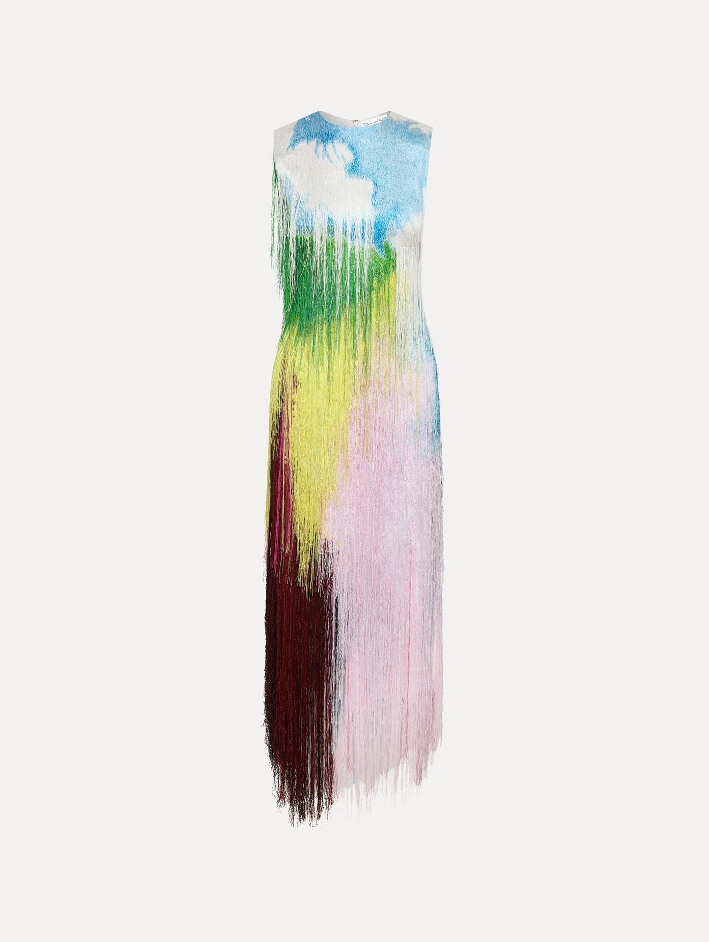 Watercolor Fringe Cocktail Dress(Free Shipping✔️)