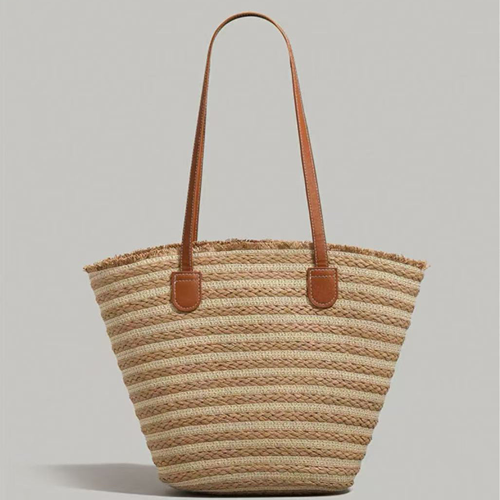Large Capacity Straw Woven Beach Bag