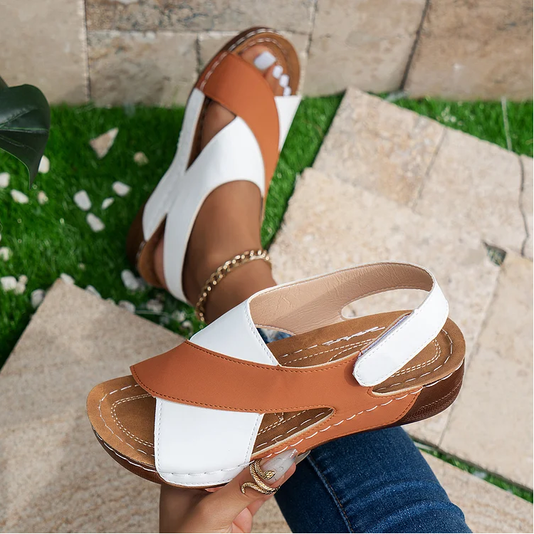 Women's Ultra Comfortable Slope Heel Orthopaedic Sandals