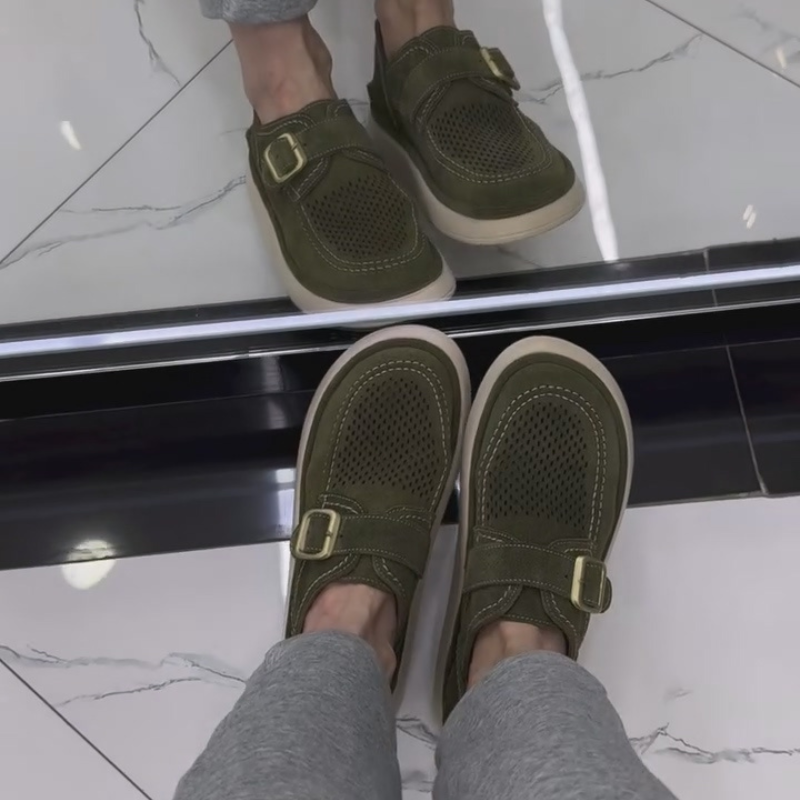 Suede Breathable Slip-on Casual Sandals