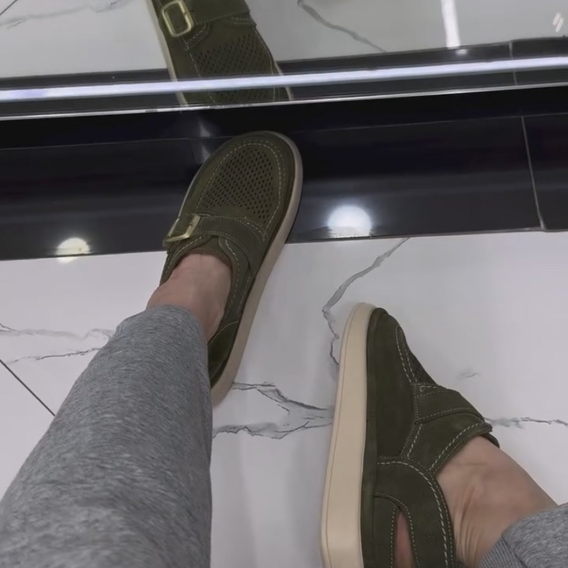 Suede Breathable Slip-on Casual Sandals
