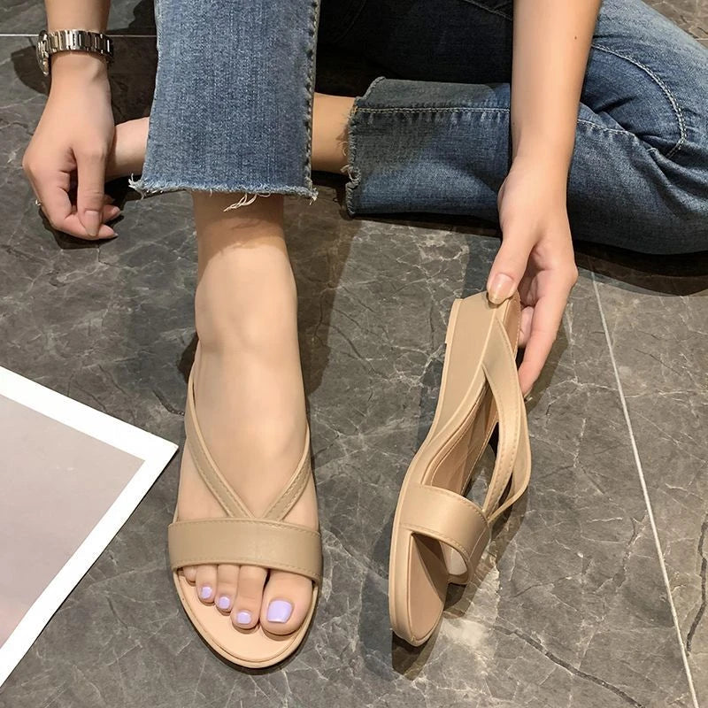 Women's Stylish Summer Open-toe Slip-on Sandals