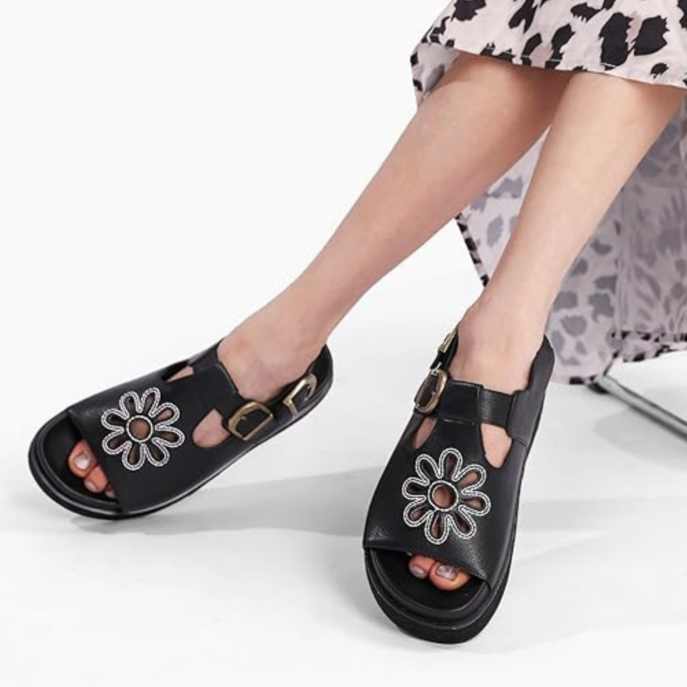 Women's Flower Platform Sandals
