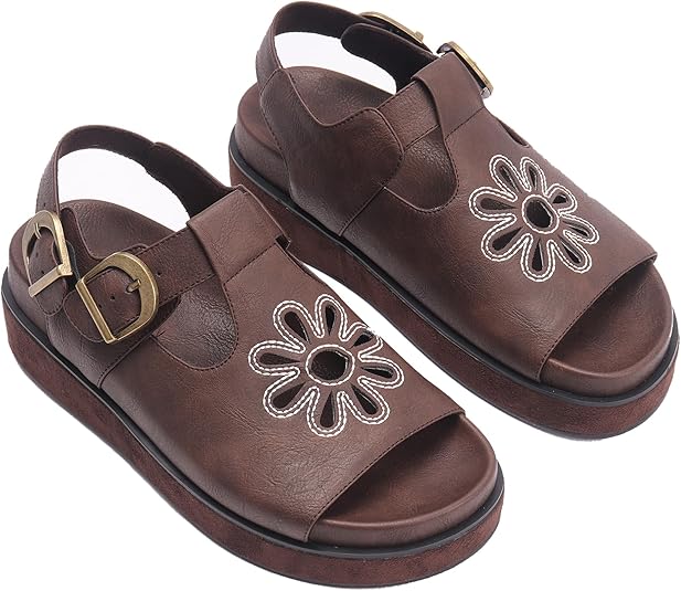 Women's Flower Platform Sandals