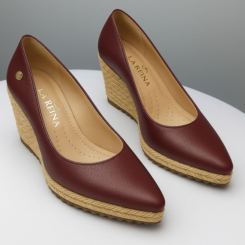 Wedge Heel Shallow Mouth Straw Rope Thick Sole Women's Shoes