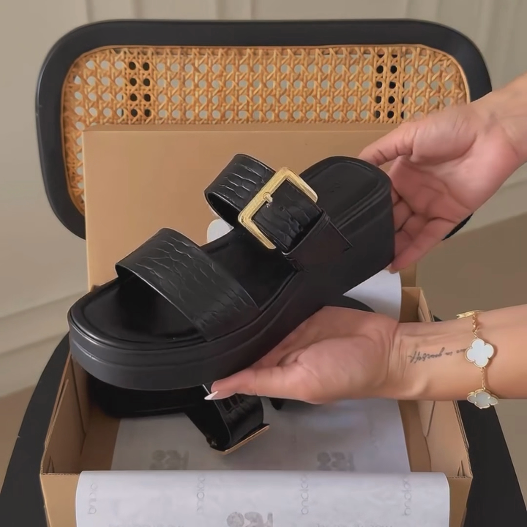 Platform Buckle Birkenstock Sandals