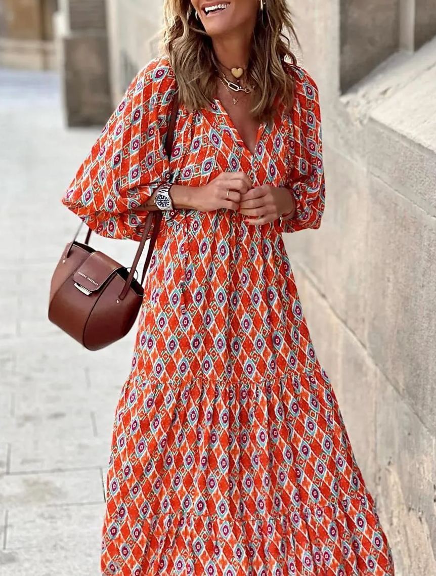 Geometric Printed Dress