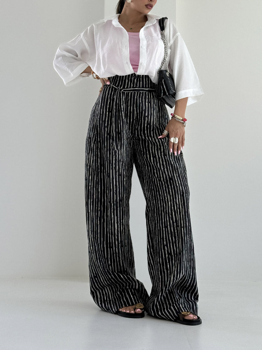 Striped Casual Pants
