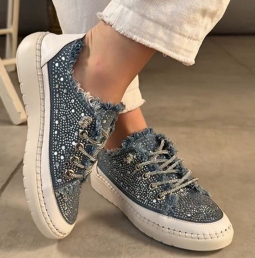 Women's Casual Dazzle Denim Shoes