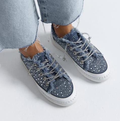 Women's Casual Dazzle Denim Shoes