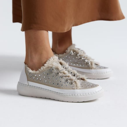 Women's Casual Dazzle Denim Shoes