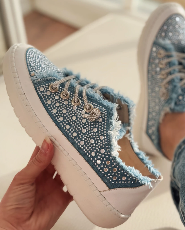 Women's Casual Dazzle Denim Shoes