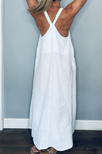 Strap Breathable Linen Dress