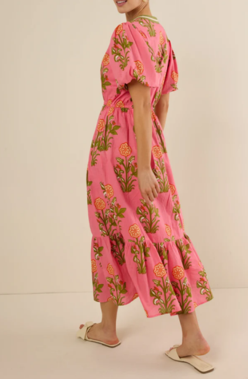 V-neck Floral Dress