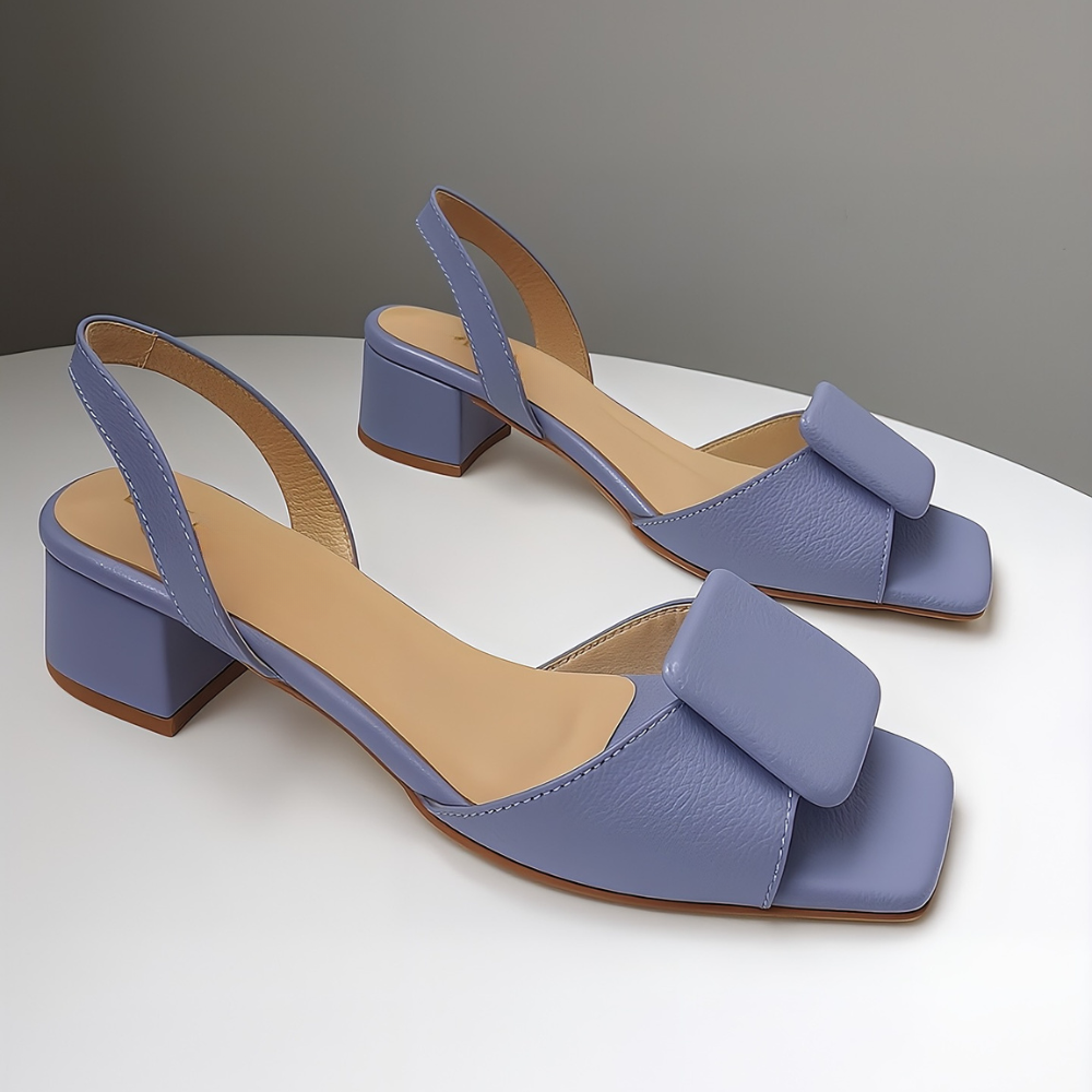 🔥Last day🔥Women's Leather Square Sandals