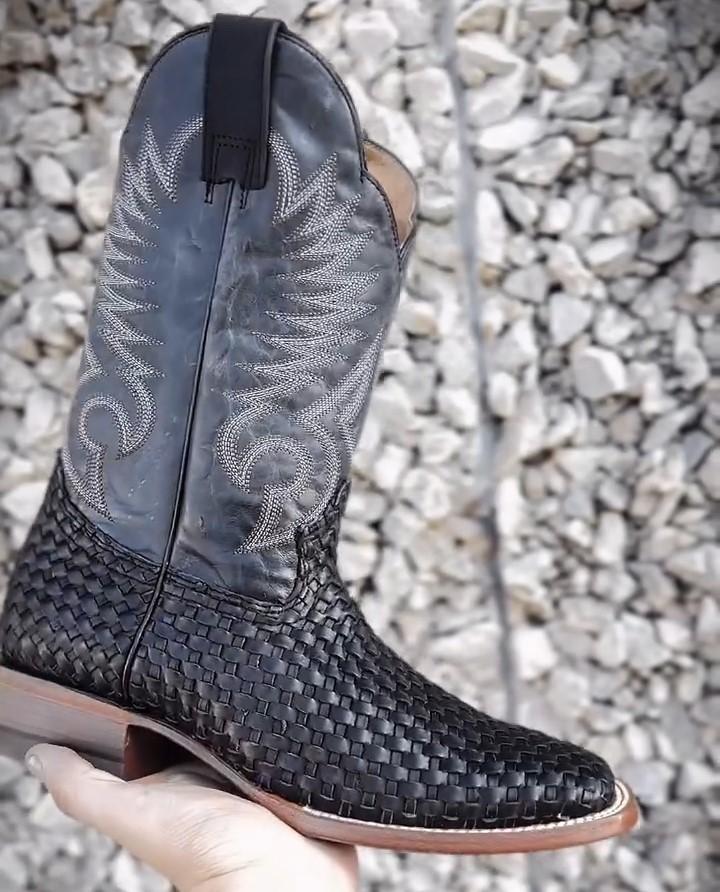 Woven Cowboy Boots