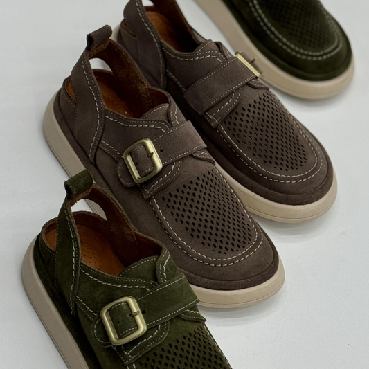 Suede Breathable Slip-on Casual Sandals