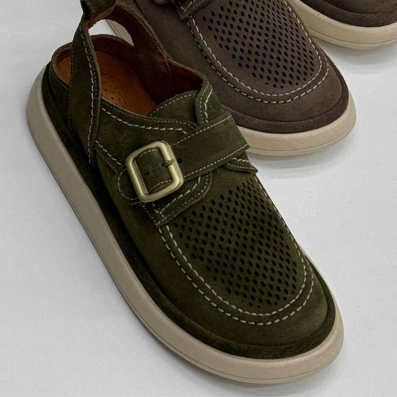 Suede Breathable Slip-on Casual Sandals