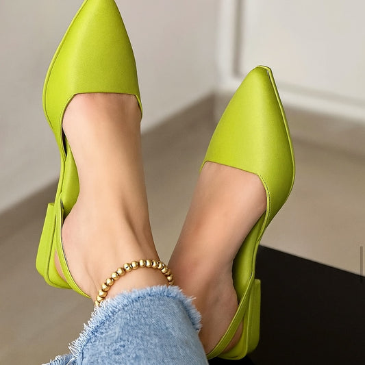 Women's Pointed Toe Simple Style Flats