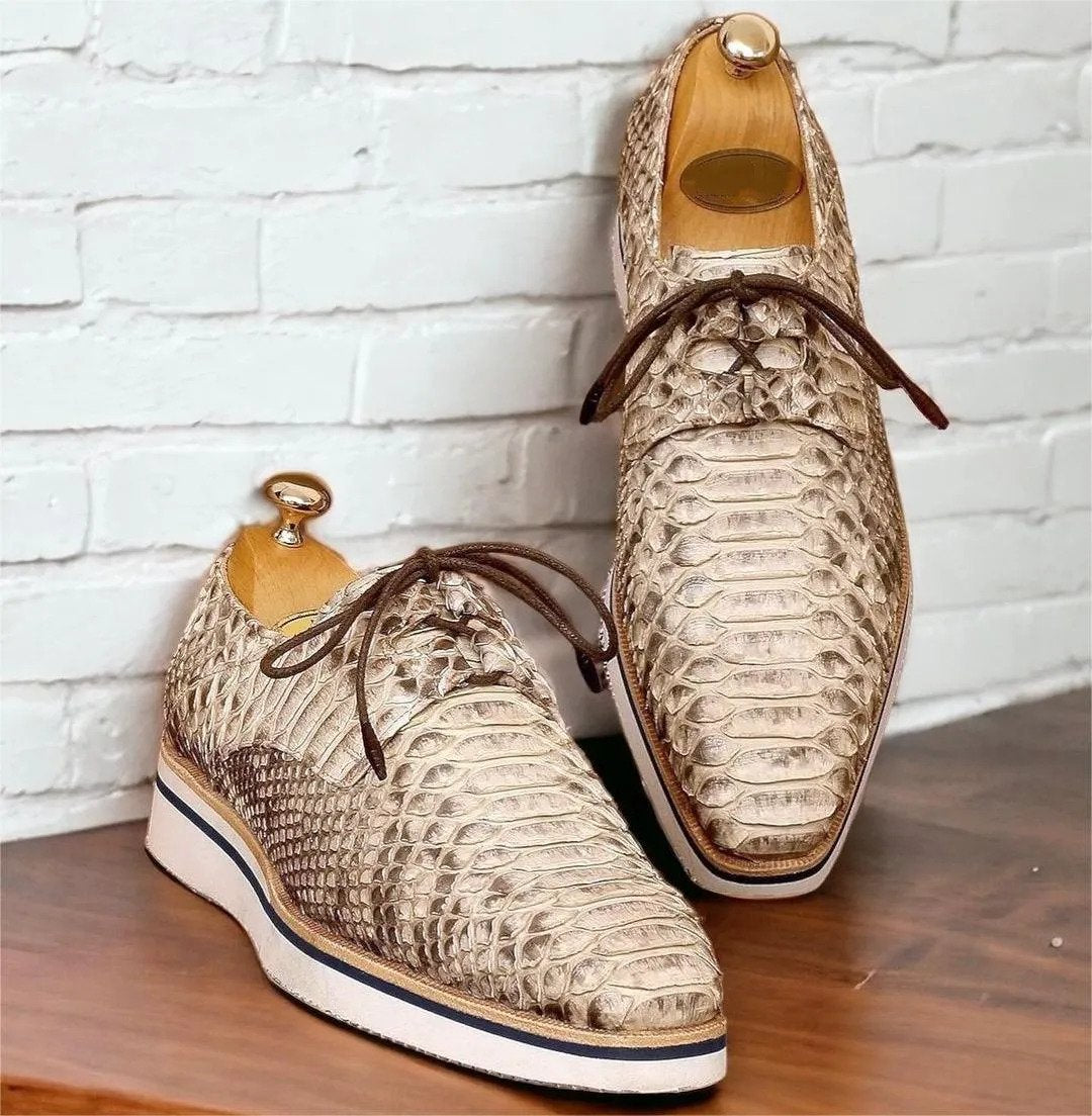 (⏰Last Day Promotion $5 OFF)-Python Runt Scaled Men's Shoes