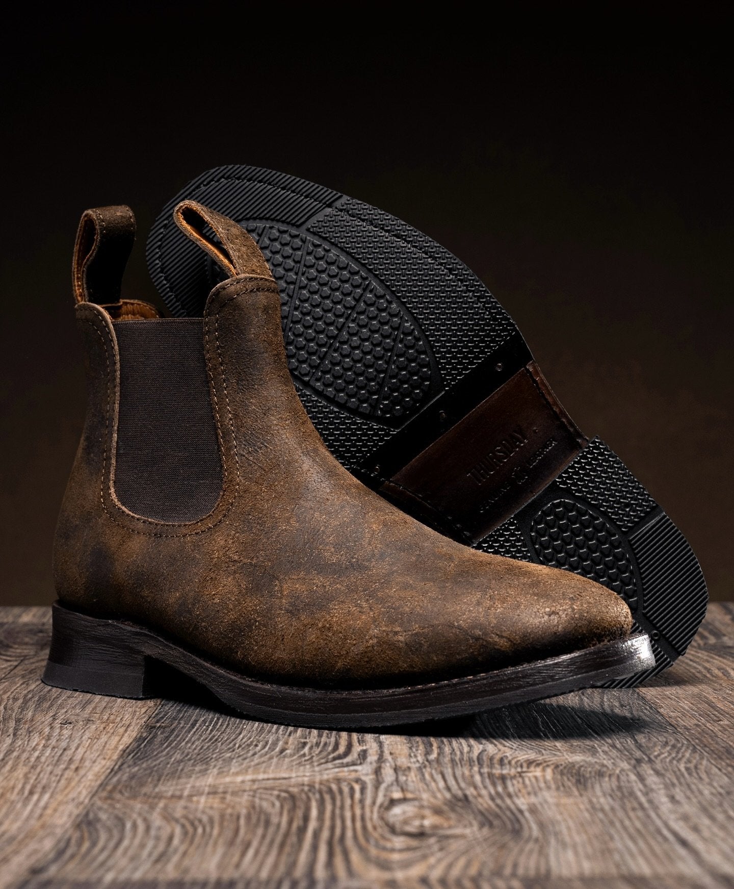 Men's Suede Aged Crafted Chelsea Boots