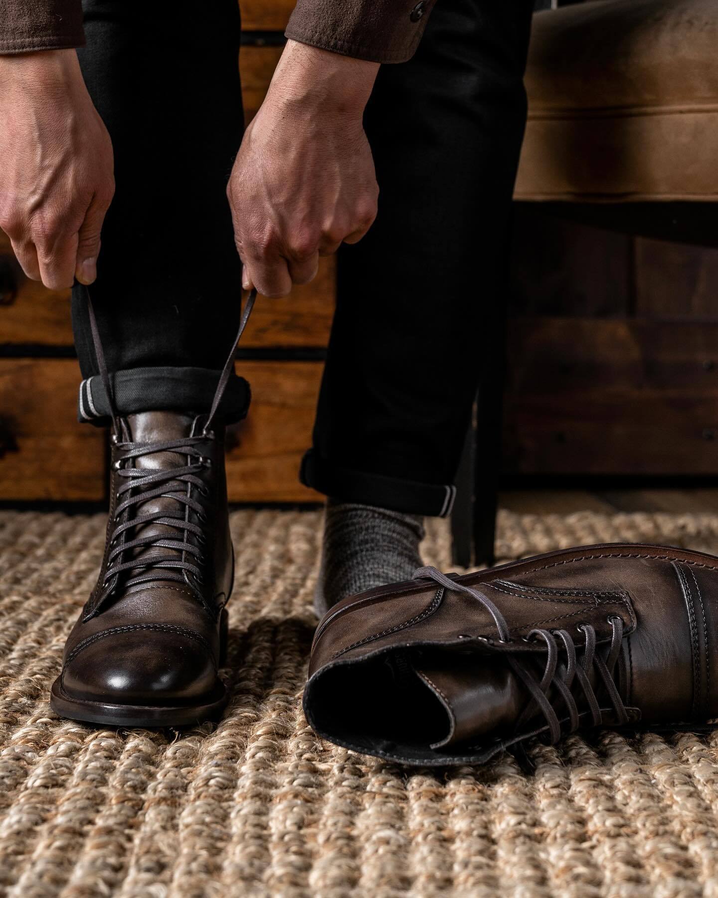 Brown Leather Martin Boots