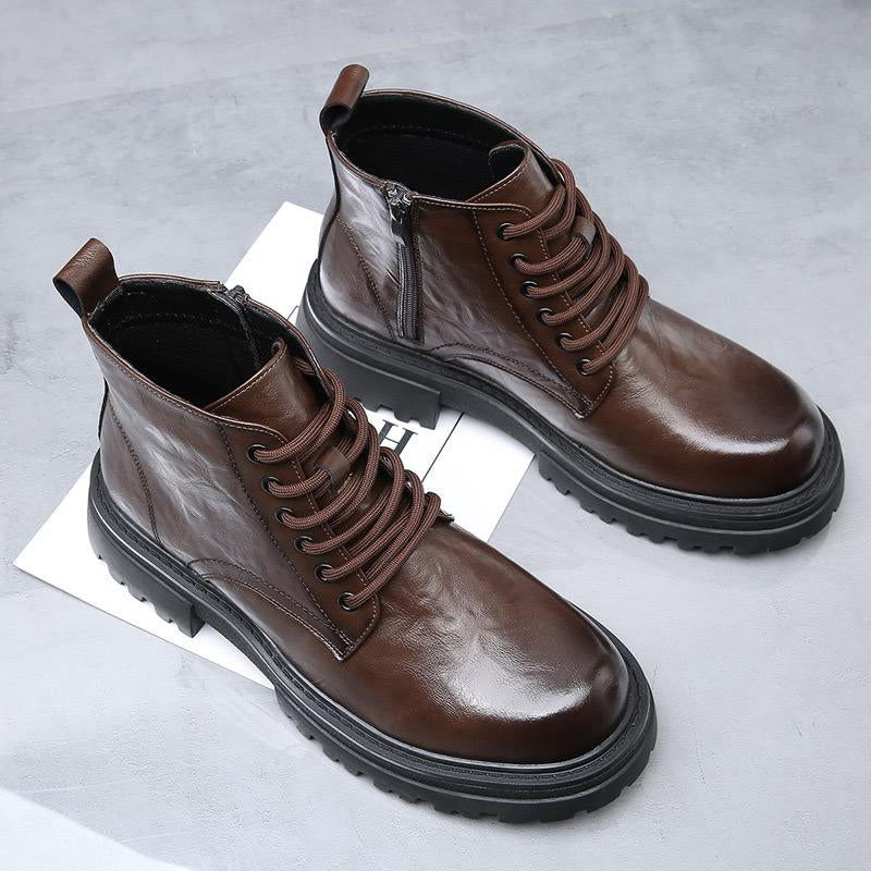 Men's Leather Thickened Martin Boots