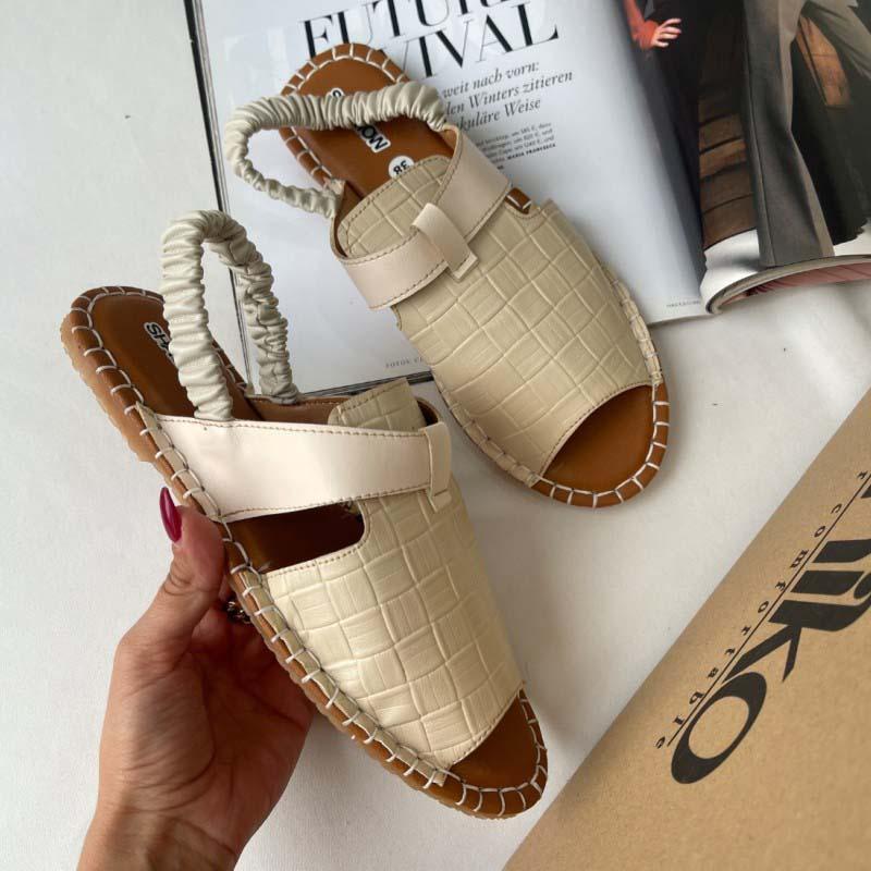 Leather Flat Sandals