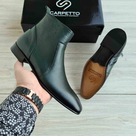 Men's Soft Leather Vegan Boots