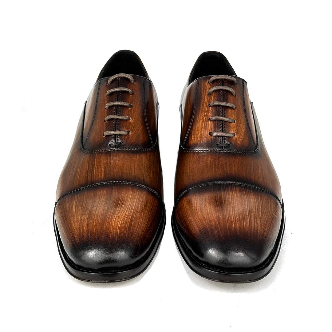 Woodgrain Leather Shoes