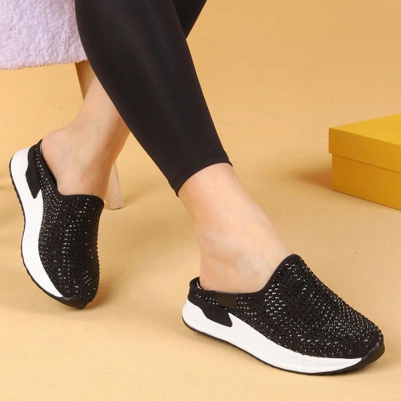 Rhinestone Sparkle Comfortable Fashion Sports Slippers