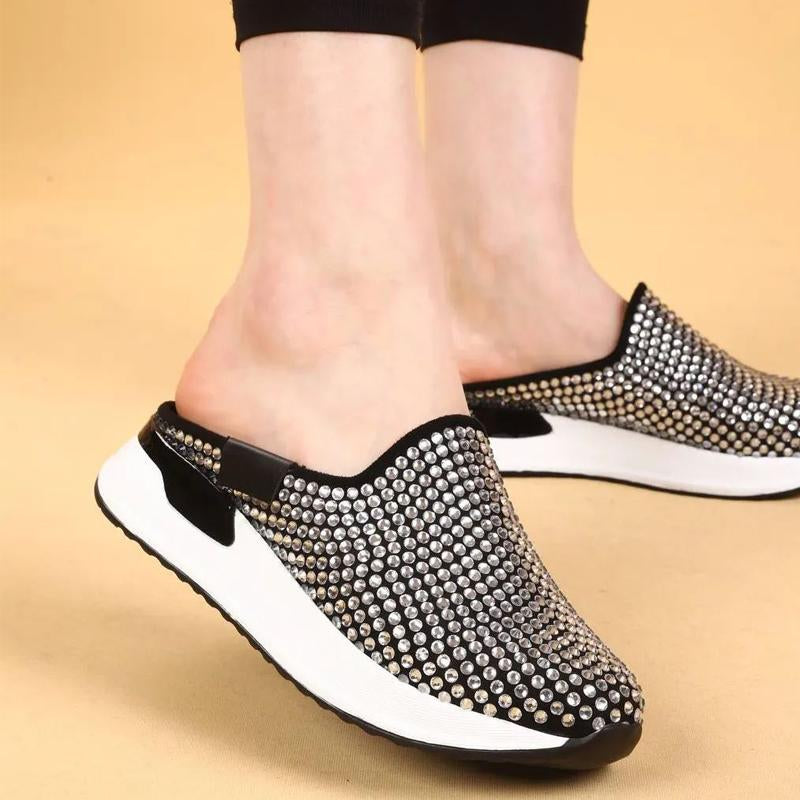 Rhinestone Sparkle Comfortable Fashion Sports Slippers