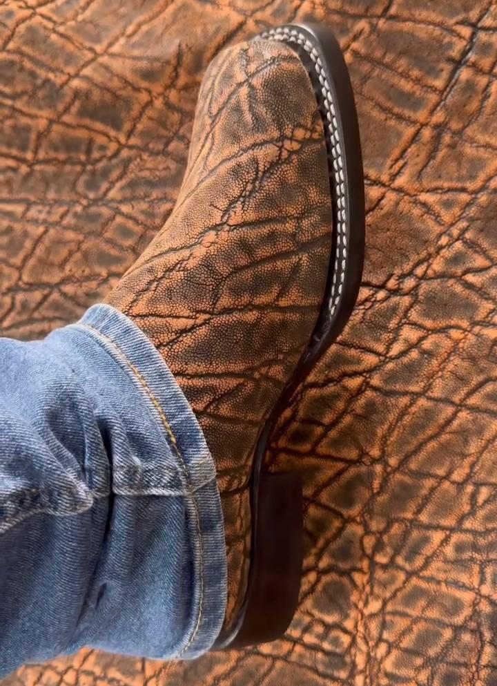 Cowhide Grain Boots