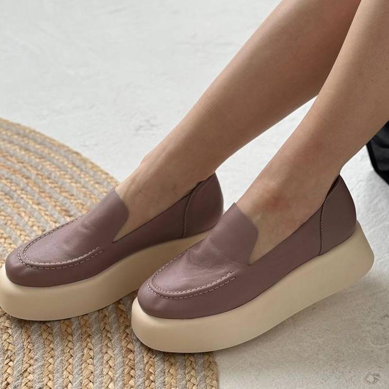 Leather Platform Shoes