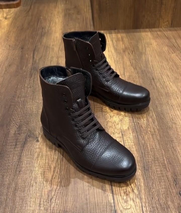 Cowhide High Top Martin Boots