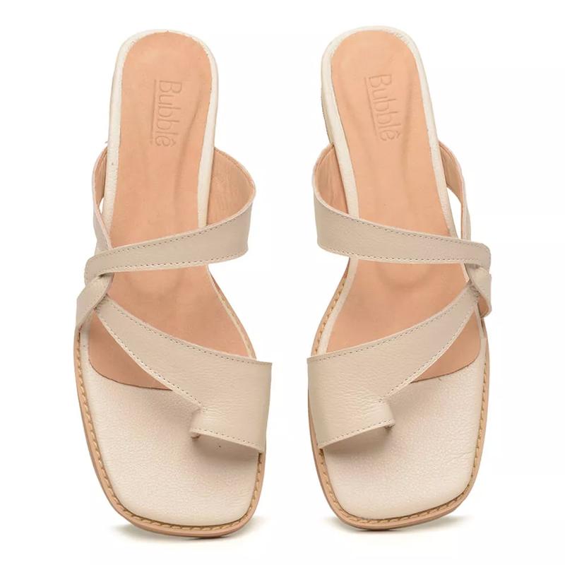 Cross Strap Open Toe Flat Sandals