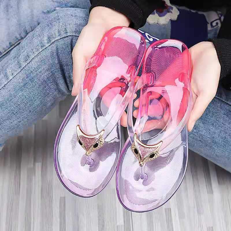 Crystal Transparent Sandals Beach Slippers