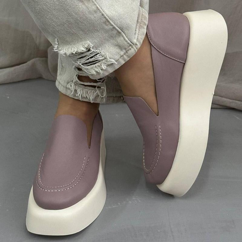 Leather Platform Shoes