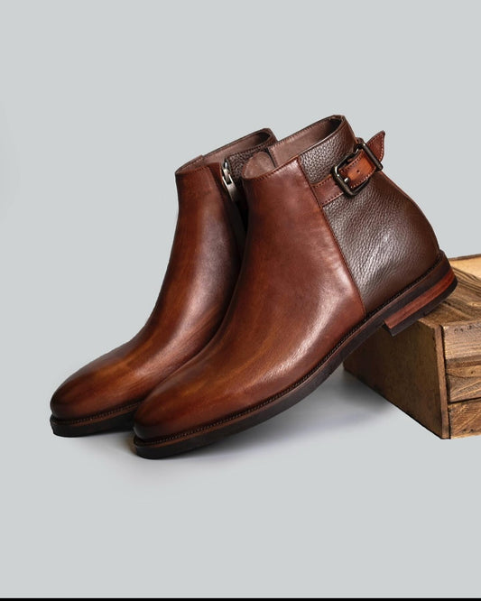 Buckle Chelsea Boots