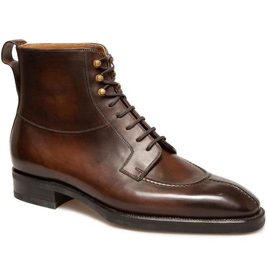 Square Toe Brown Derby Boots