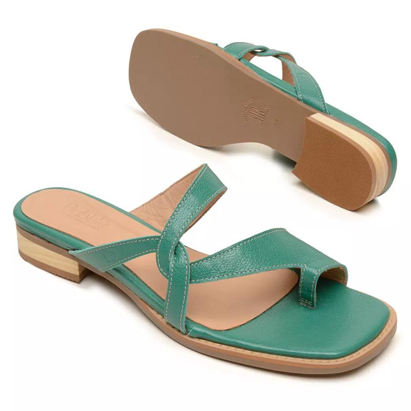 Cross Strap Open Toe Flat Sandals