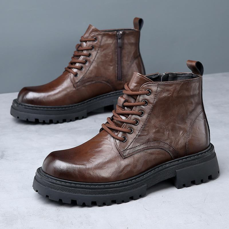 Men's Leather Thickened Martin Boots