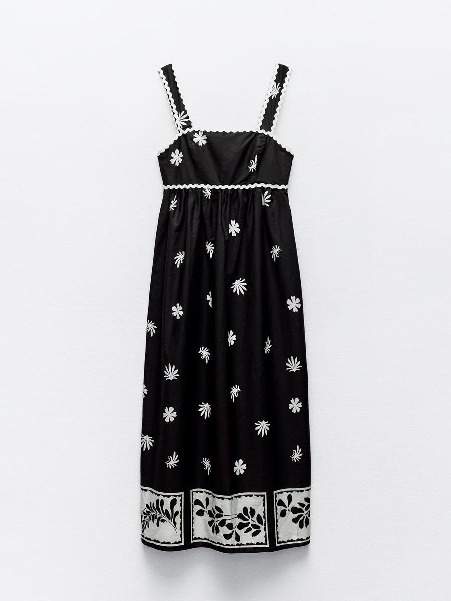 Printed Sling Dress