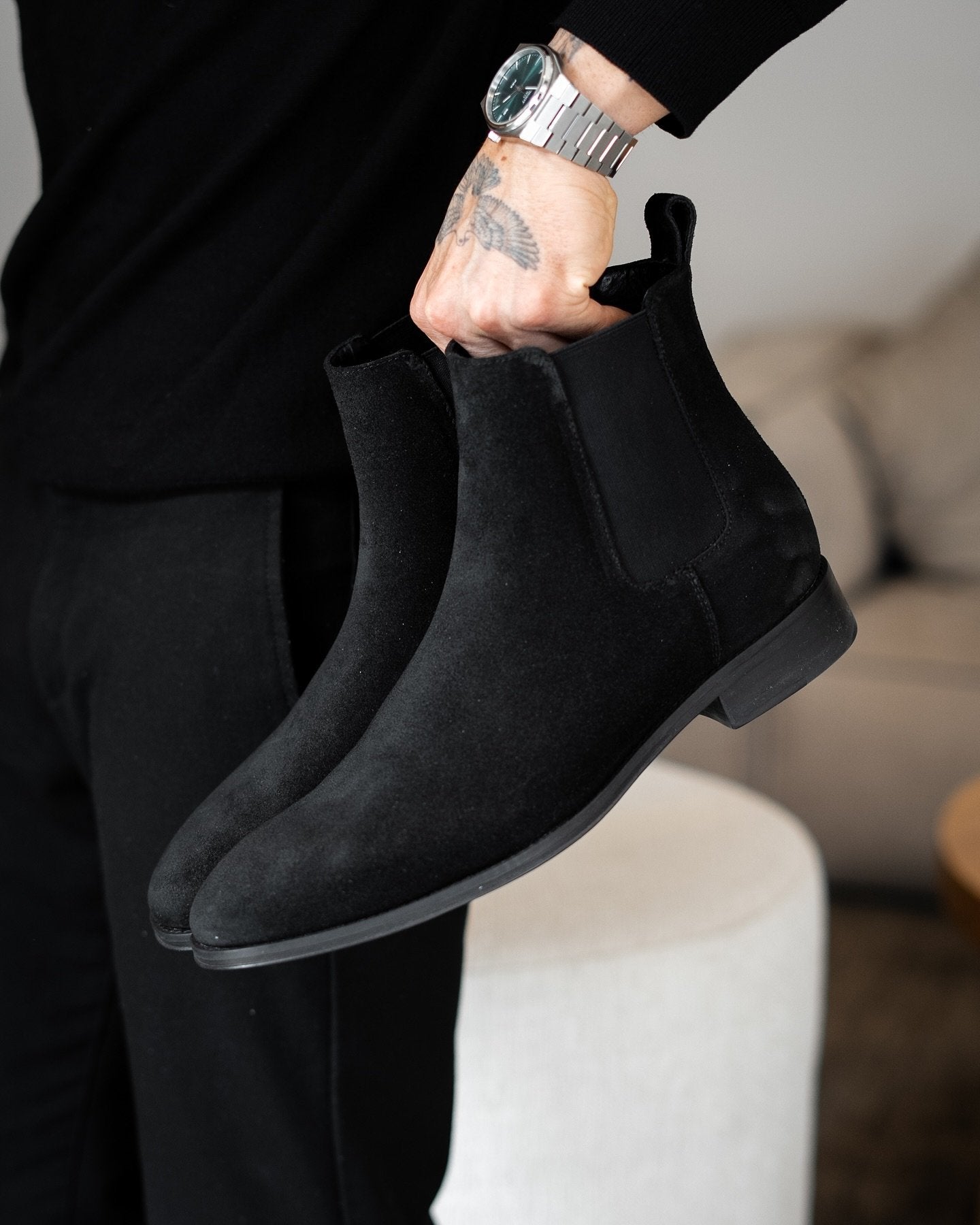 Suede English Style Shoes