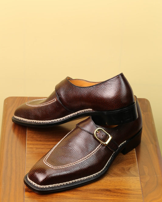 Men's Buckle Leather Shoes