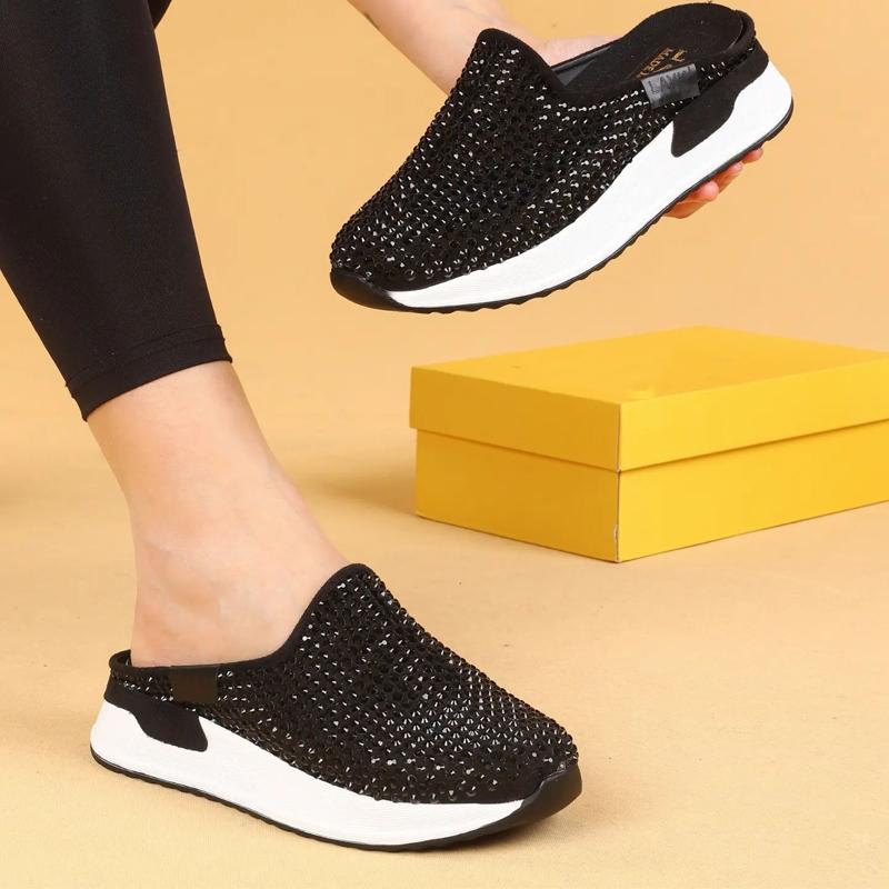 Rhinestone Sparkle Comfortable Fashion Sports Slippers